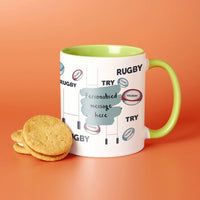 Choose Your Message Rugby Mug For Dad