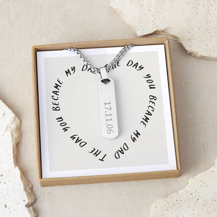 Special Date Personalised Pendant For Dad