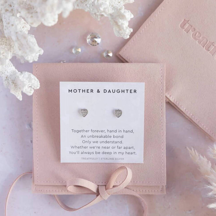 Mother And Daughter Earrings Studs