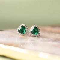 May Birthstone Earrings Emerald