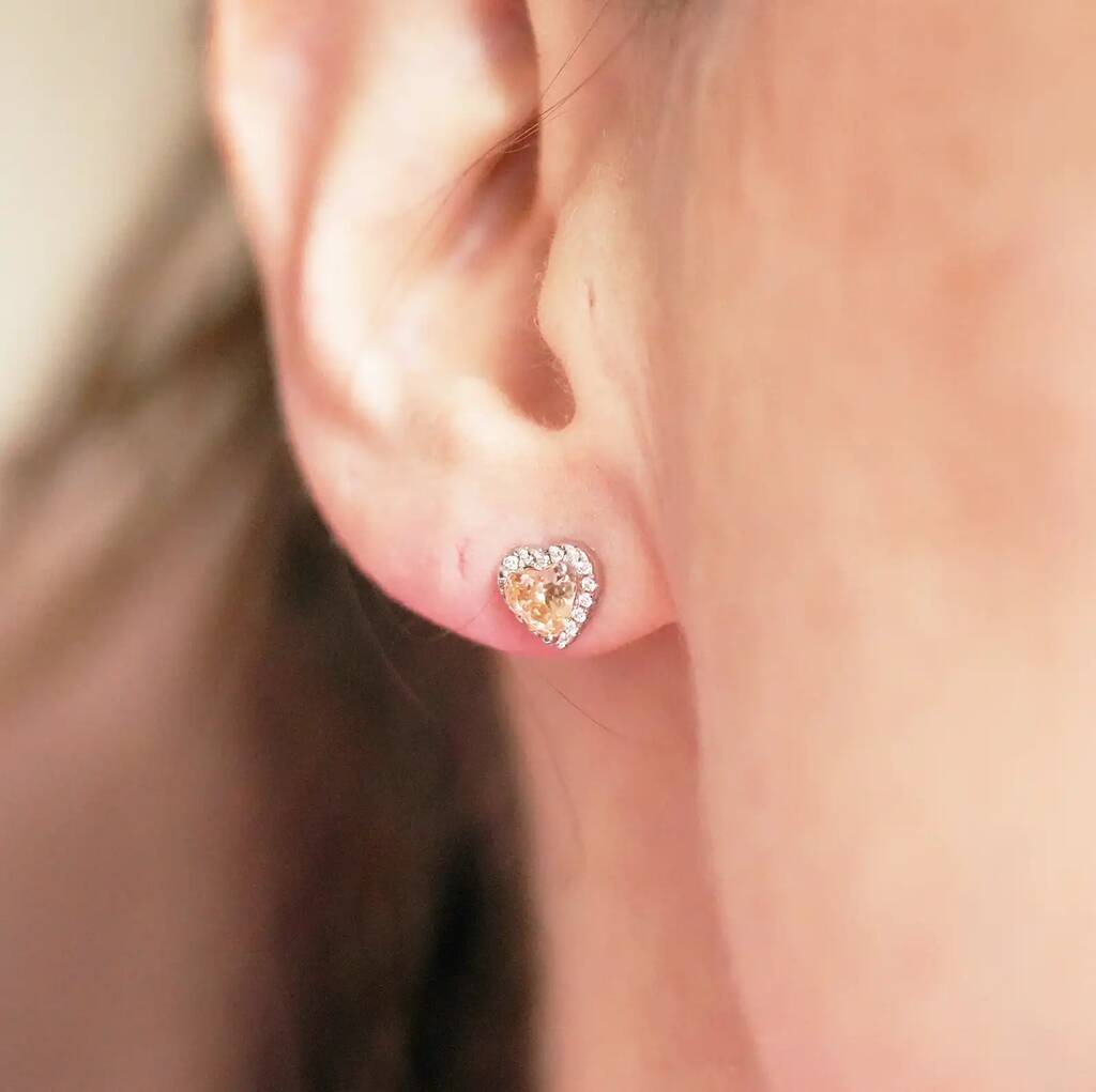 November Birthstone Earrings Citrine