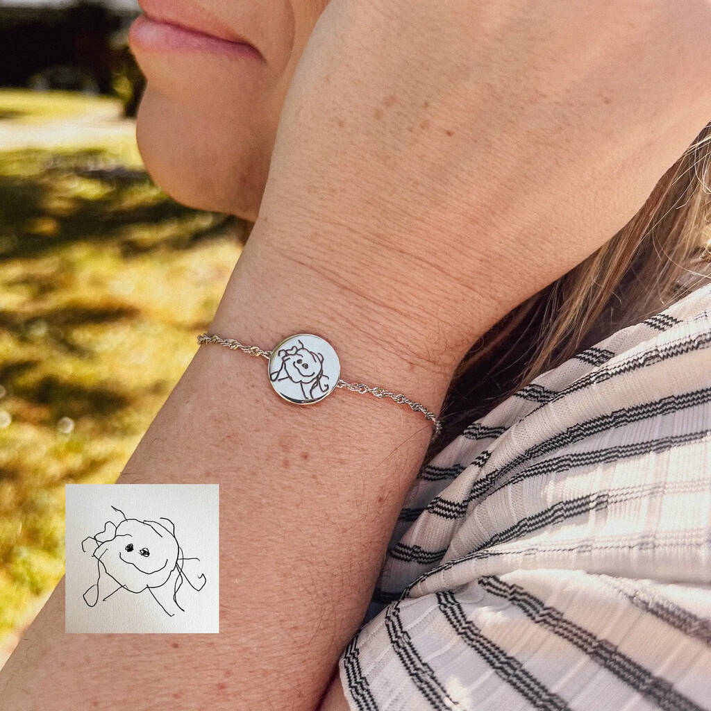 Personalised Real Handwriting Silver Bracelet