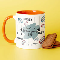 Choose Your Message Rugby Mug For Dad