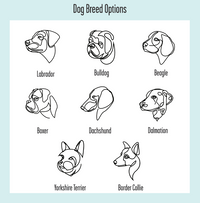 Personalised Dog Breed Silver Plated Necklace