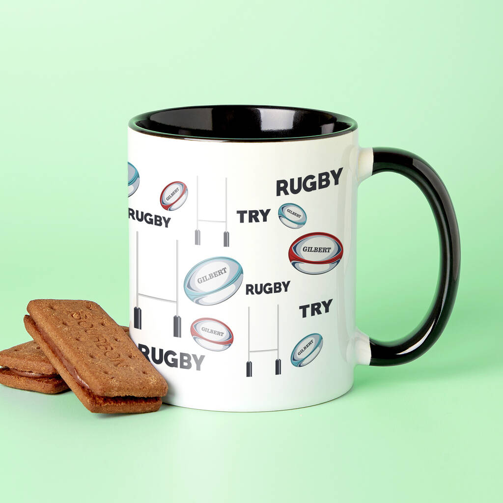 Choose Your Message Rugby Mug For Dad