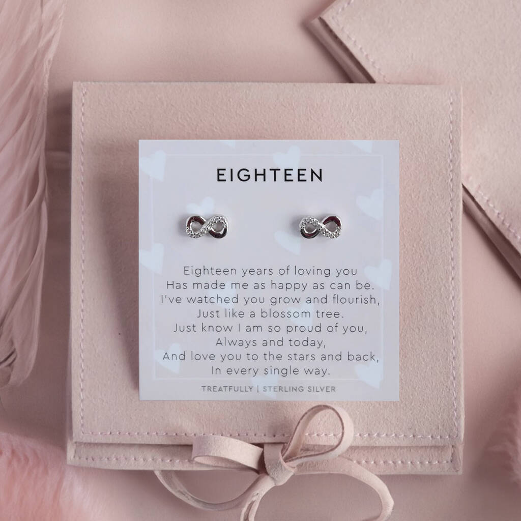 18th Birthday Earring Studs