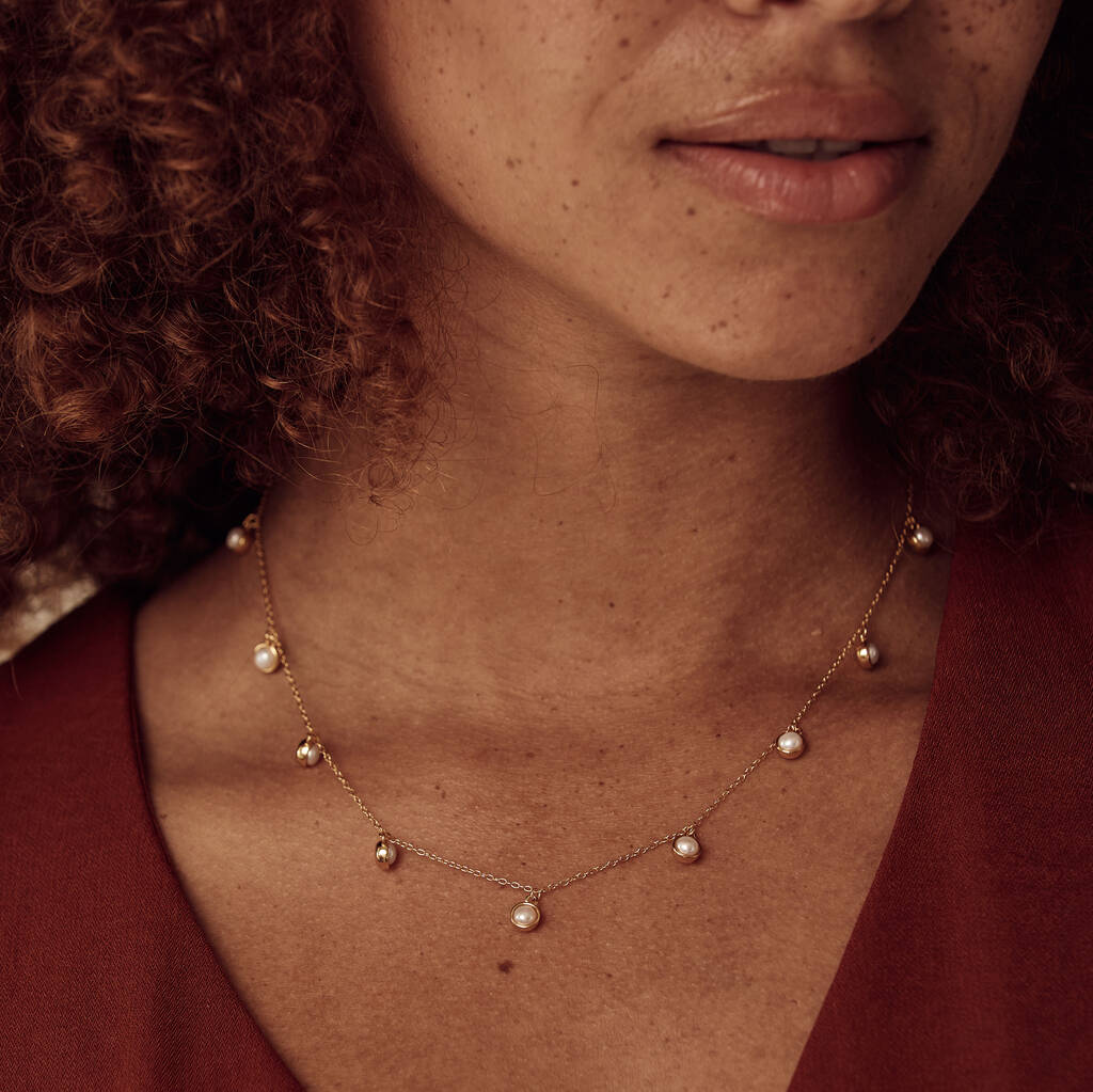 Pearl Polka Dot Necklace