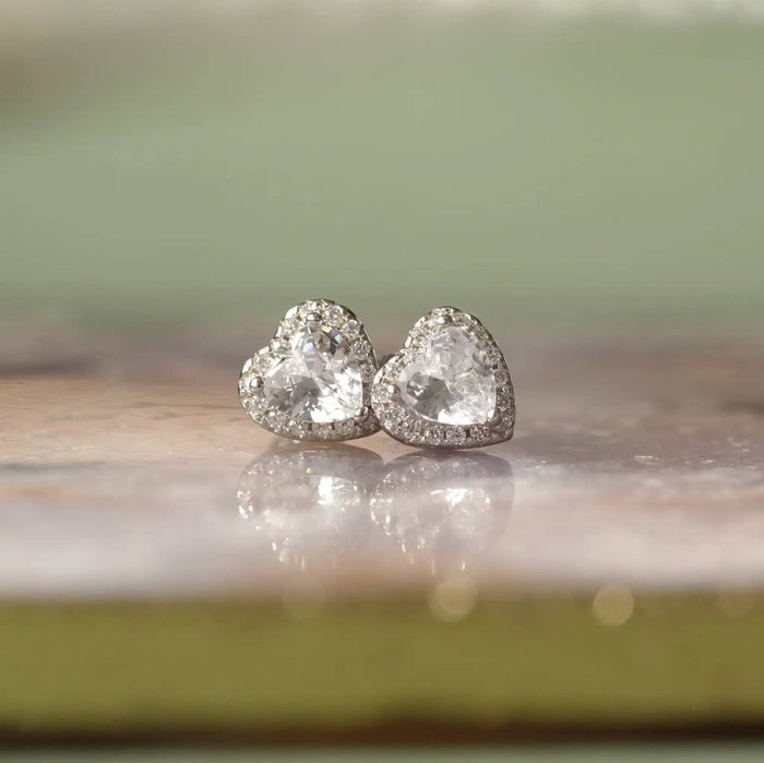 April Birthstone Earrings Diamond