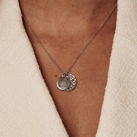 Personalised Real Handwriting Double Disc Necklace