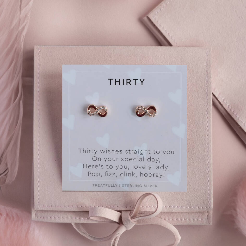 30th Birthday Earring Studs