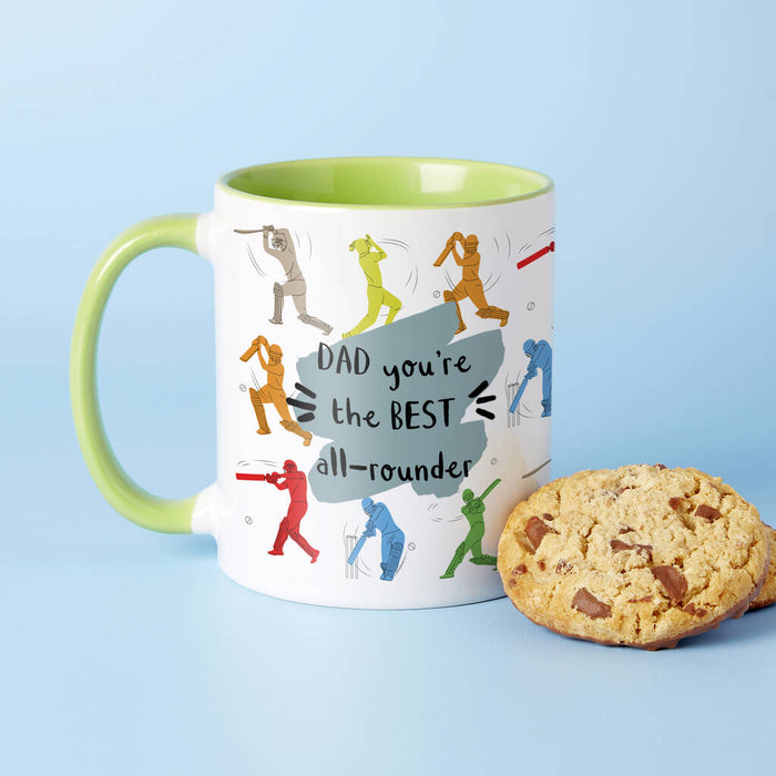 Choose Your Message Cricket Mug For Dad