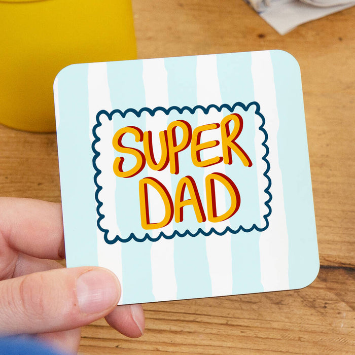 Super Dad Striped Coaster