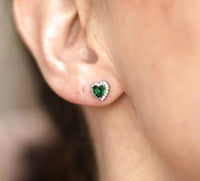 May Birthstone Earrings Emerald