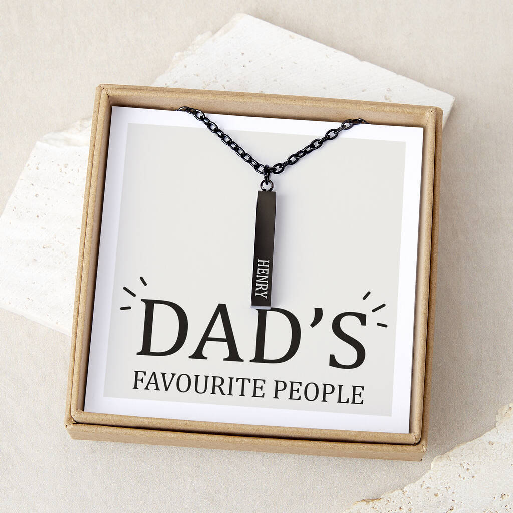 Dad's Favourite People Personalised Names Necklace