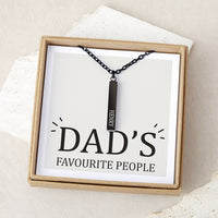 Dad's Favourite People Personalised Names Necklace
