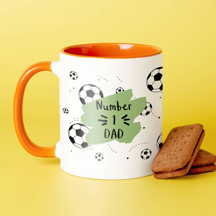 Choose Your Message Football Mug For Dad
