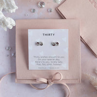 30th Birthday Earring Studs