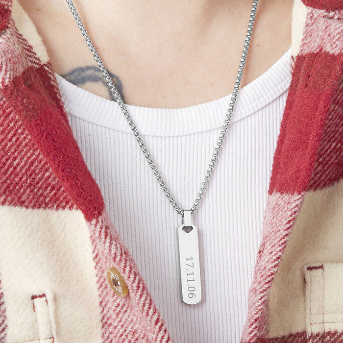 Special Date Personalised Pendant For Dad