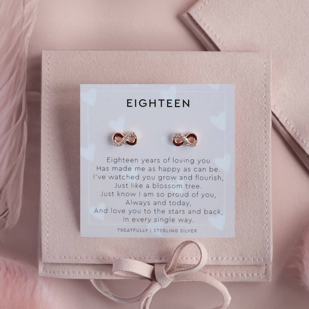 18th Birthday Earring Studs