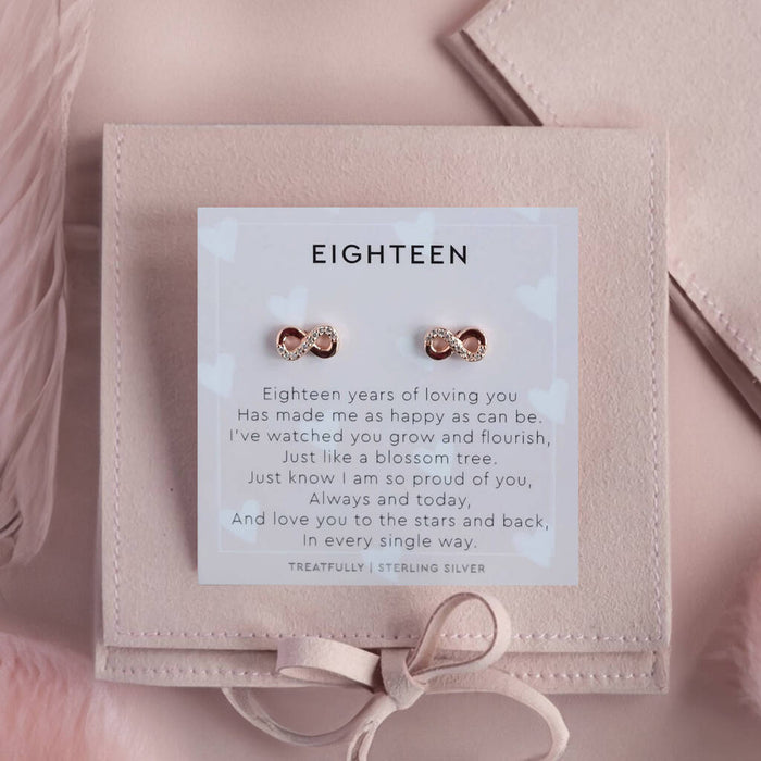 18th Birthday Earring Studs