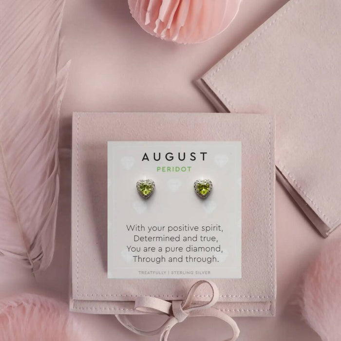 August Birthstone Earrings Peridot