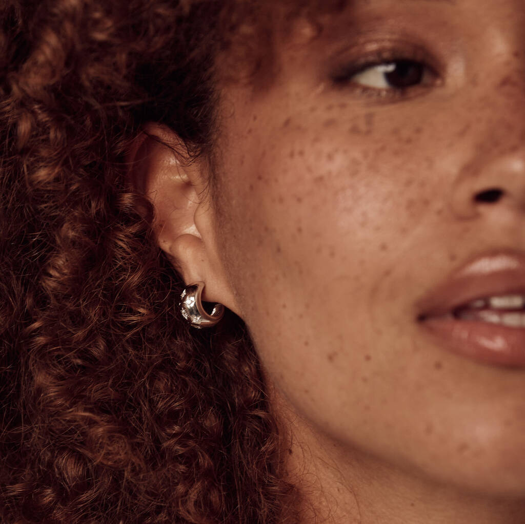 Silver Celestial Dome Earrings
