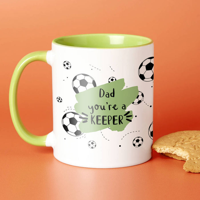 Choose Your Message Football Mug For Dad