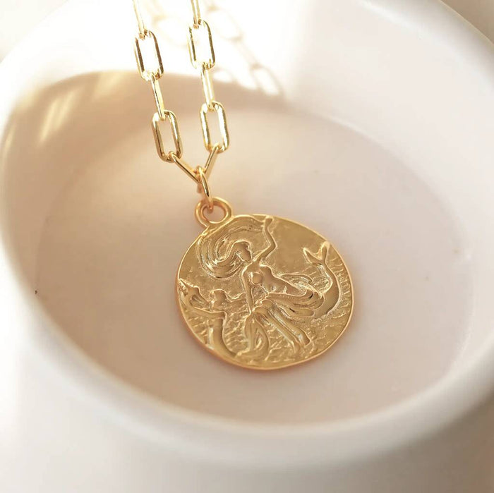 Gold Mermaid Necklace