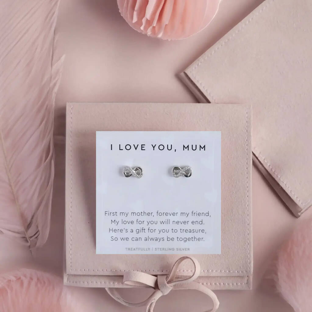 I Love You, Mum Earrings Studs