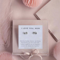 I Love You, Mum Earrings Studs