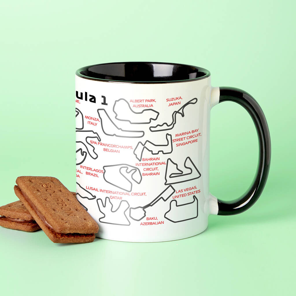 Choose Your Message Formula One Circuits Mug For Dad