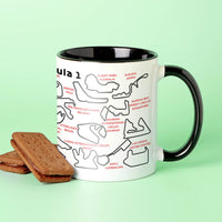 Choose Your Message Formula One Circuits Mug For Dad