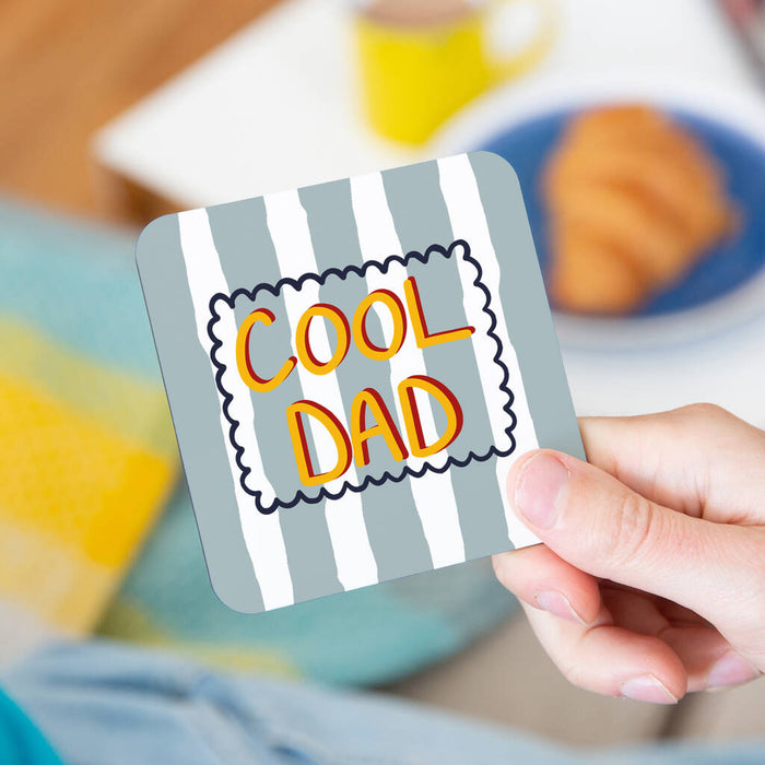 Cool Dad Striped Coaster
