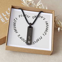 Personalised Daddy's Favourite People Initial Pendant