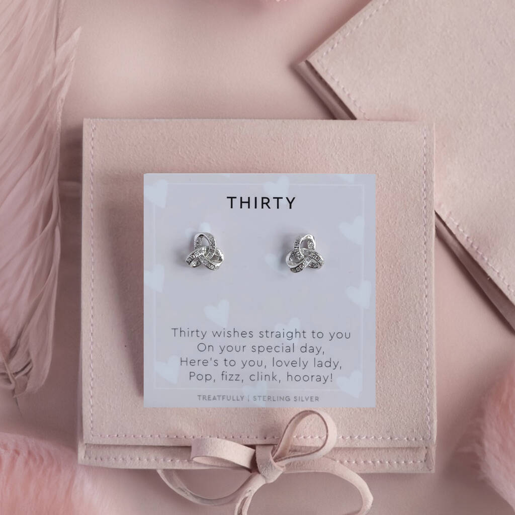 30th Birthday Earring Studs