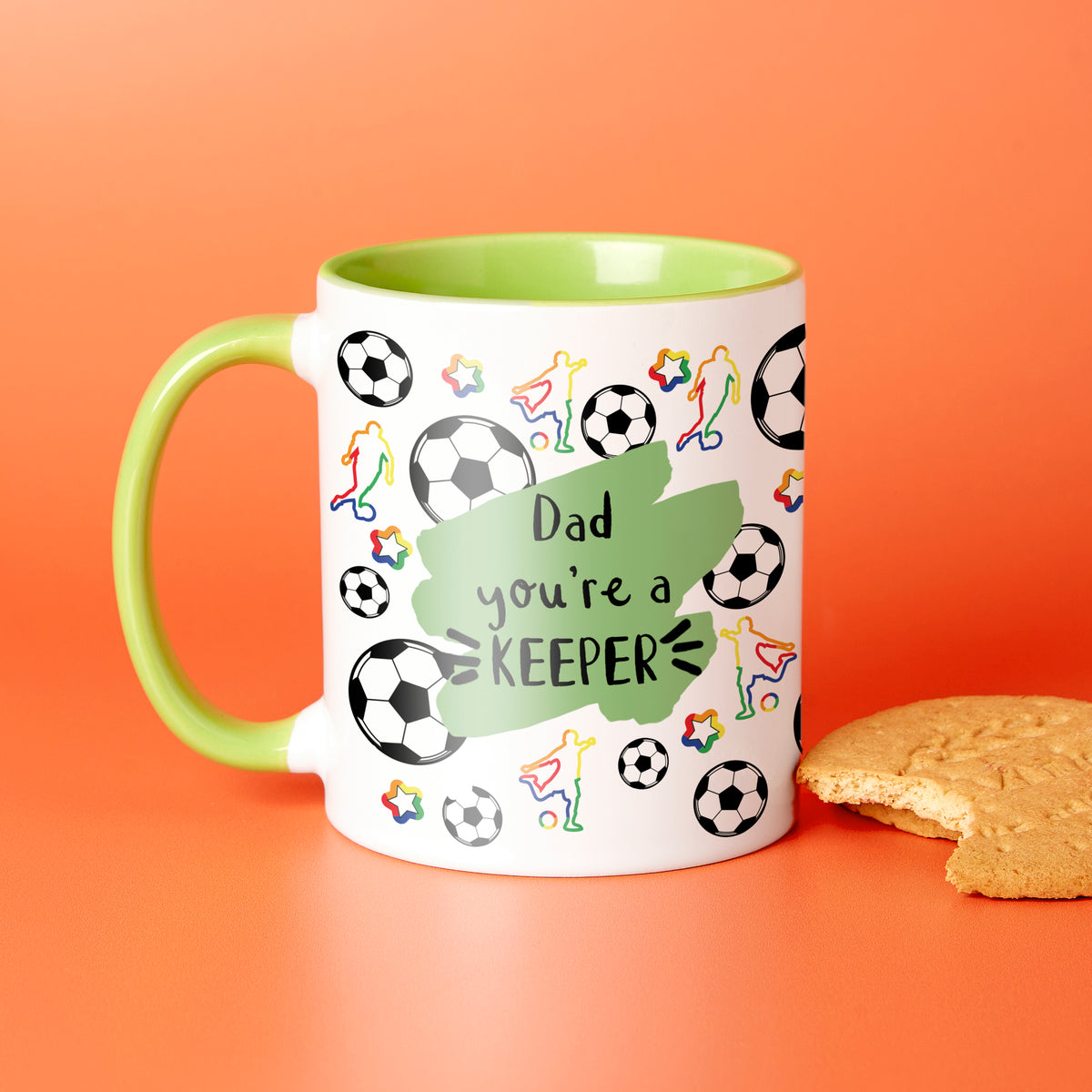 Choose Your Message Football Mug For Dad