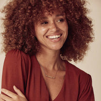 Personalised Spinning Bar Necklace Gold