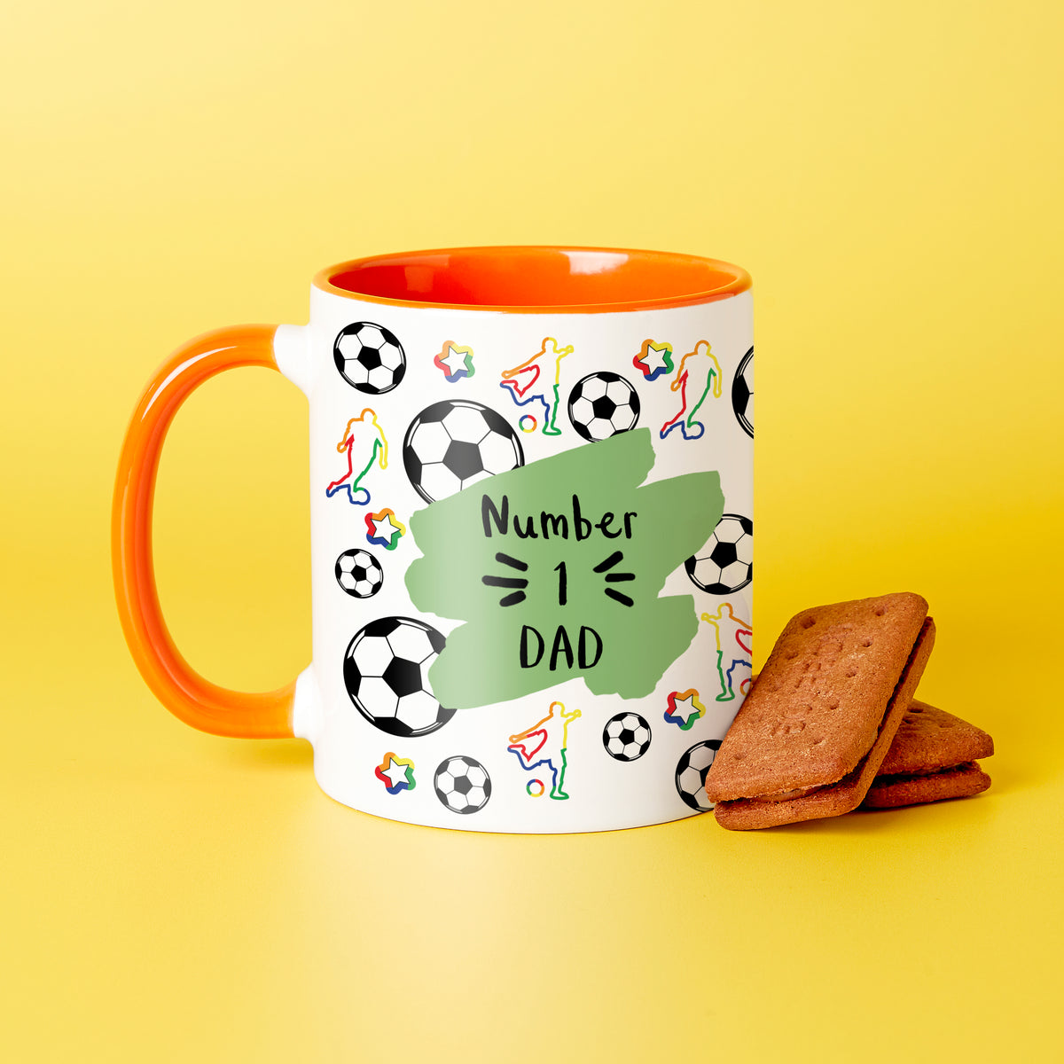 Choose Your Message Football Mug For Dad