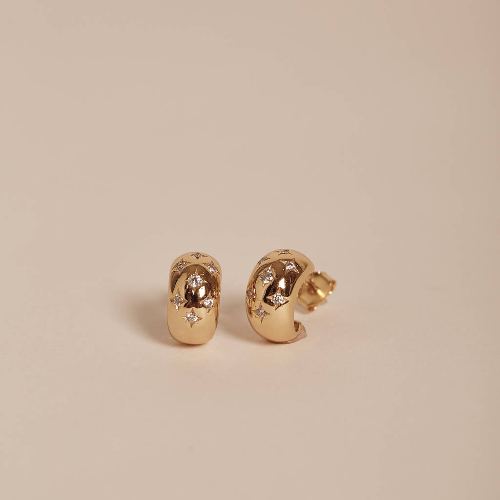 Gold Celestial Dome Studs