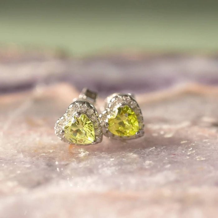 August Birthstone Earrings Peridot