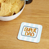 Super Dad Striped Coaster