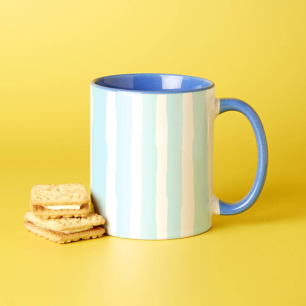 Super Dad Striped Design Mug