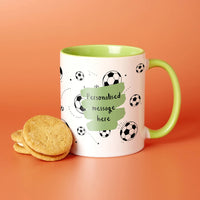 Choose Your Message Football Mug For Dad