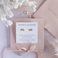 Mother And Daughter Earrings Studs