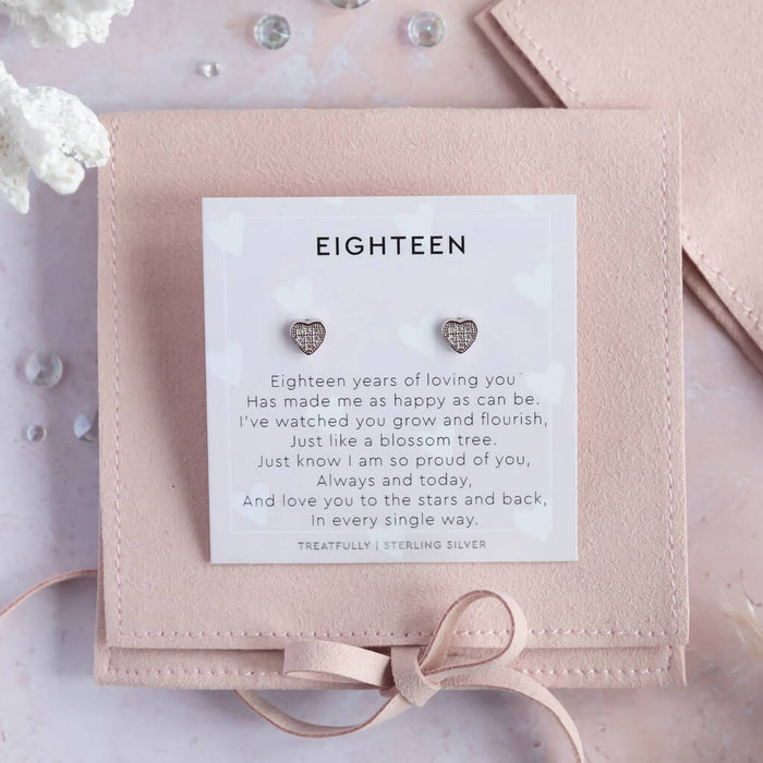 18th Birthday Earring Studs