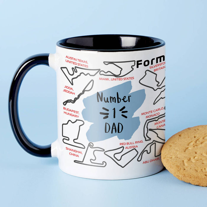 Choose Your Message Formula One Circuits Mug For Dad