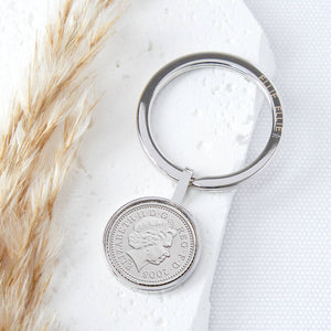 16th Birthday 2008 Five Pence 5p Coin Keyring
