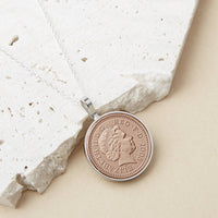 18th Birthday 2008 Penny Coin Pendant Necklace