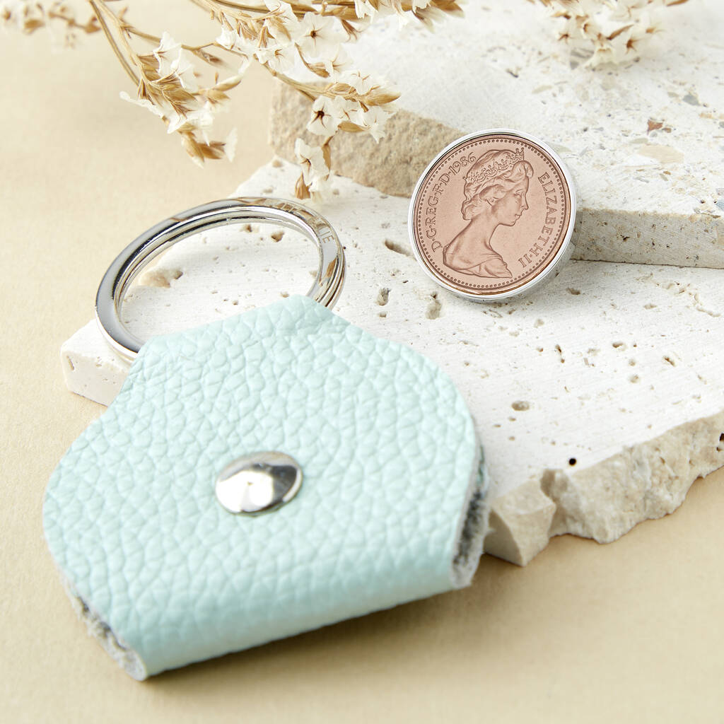 40th Birthday 1986 Penny Keepsake Keyring