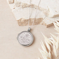 60th Birthday 1965 Sixpence Locket Necklace